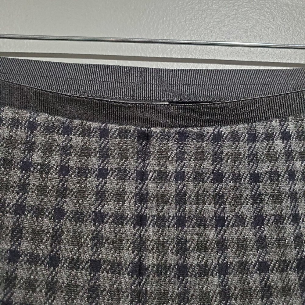 J Jill Womens Ponte Full Leg Pull On Pants Gray Plaid Check Academia Str… - Picture 5 of 10